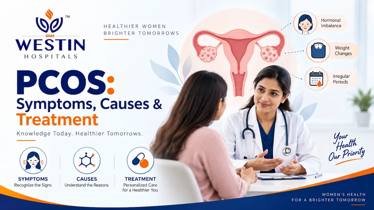PCOS symptoms causes diagnosis and treatment at Westin Hospitals